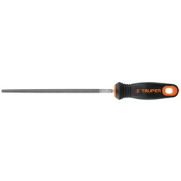 [15316] Lima redonda bastarda 8' con mango doble inyeccion, Truper