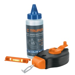 [18574] Tiralineas plastico con gis y nivel 30 m (100 ft), Truper