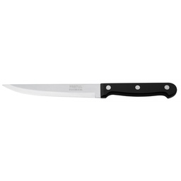 [23093] Cuchillo liso para asado 5' mango de plastico, Pretul