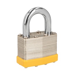 [23504] Candado laminado, 50mm, gancho corto, blister, Hermex Basic