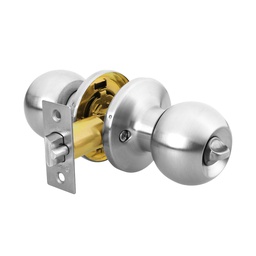 [23660] Cerradura tipo esfera, tubular, recamara, cromo, Basic