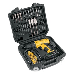 [27120] Kit taladro inalambrico 3/8', 12 V, y accesorios con estuche