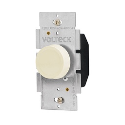 [46302] Atenuador de luz giratorio, Standard, marfil, Volteck