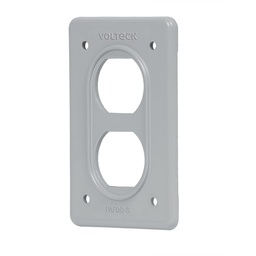 [46430] Placa tipo FS, doble, de sobreponer, Volteck