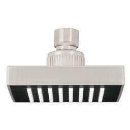 [46739] Regadera cuadrada ABS 4' acabado satin sin brazo, Foset