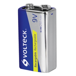 [47203] Pila de 9 V recargable uso general, 250 mAh, en blister