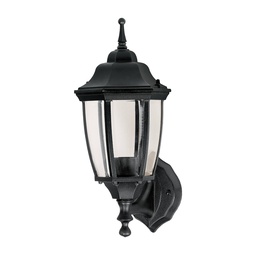 [47289] Arbotante tipo farol tradicional soportado p/exterior, negro