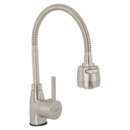 [47387] Monomando para fregadero con cuello flexible, satin, Tubig