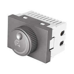 [47833] Dimmer giratorio acero inox de 1.5 modulos, linea Lisboa