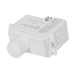 [48138] Dimmer giratorio, linea Italiana, color blanco, Volteck