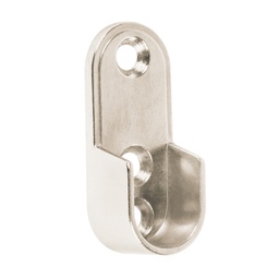 [48978] Brida niquelada para tubo ovalado de closet, Hermex