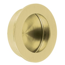 [48994] Jaladera de embutir circular No. 3 acabado laton brillante