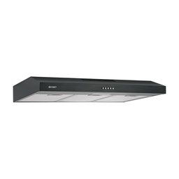 [49487] Campana extractora 80 cm, empotrable, negra, Foset
