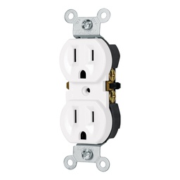 [49710] Contacto duplex, 2 polos 3 hilos, Standard, blanco, Volteck