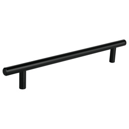 [49734] Jaladera de acero 192 mm, estilo 'Cilindro', negro, Hermex