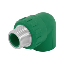 [49856] Codo 90° PPR de 3/4' macho con inserto metalico, Foset