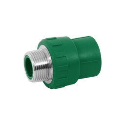 [49881] Adaptador PPR 1' macho con inserto metalico, Foset