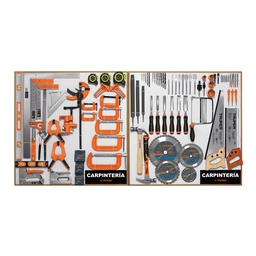 [55908] Exhibidor de Carpinteria, 80x80 cm, 2 tableros