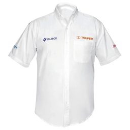 [60366] Camisa manga corta para hombre, blanca, G, Truper
