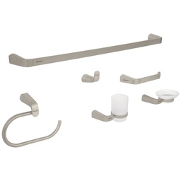 [45226] Juego de 6 accesorios para baño acabado satin, Riviera