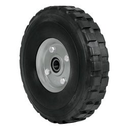 [45487] Rueda de hule solido 9' para diablo, doble balero, Pretul