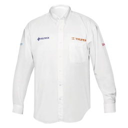 [66014] Camisa manga larga para hombre, blanca, EEEG, Truper