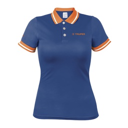 [69970] Playera polo performance para mujer, azul, CH, Truper
