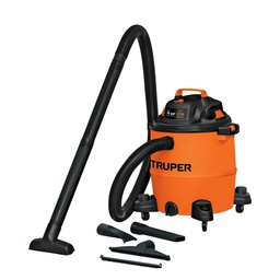 [101520] Aspiradora de solidos y liquidos, 16 gal, plastica, Truper