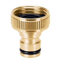 [101596] Conector 3/4' rapido hembra de laton, sistema click, Truper