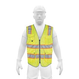 [102445] Chaleco de seguridad de alta visibilidad, verde, extra grand