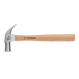 [10561] Martillo cabeza conica 29 mm uña curva, mango madera, Truper