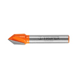 [11465] Broca para router, corte en 'V', 3/8', Truper
