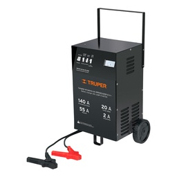 [13028] Cargador de 140 A para baterias de 12 V, con ruedas, Truper