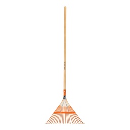 [14328] Escoba metalica para jardin,recta, 22 dientes, mango 48'