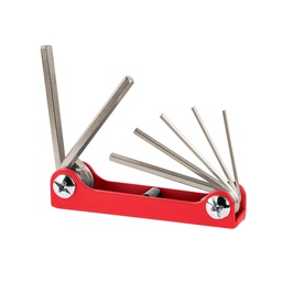 [15560] Juego de 7 llaves allen std tipo navaja, cuerpo de lamina