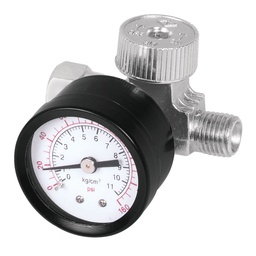 [19239] Regulador de aire con manometro, cuerda 1/4 NPT, Truper