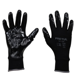 [20028] Guantes de nylon recubiertos de nitrilo, G, Pretul
