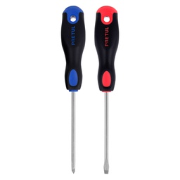 [20216] Duo de desarmadores 3/16' x 4' mango Comfort Grip, Pretul