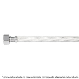 [45316] Manguera lavabo/fregadero, vinilo blanco, 1/2'x1/2', 100 cm