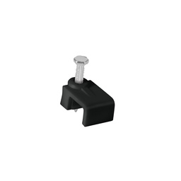 [48034] Bolsa con 20 grapas negras de 5 x 8.5 mm para cable plano
