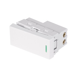 [47943] Interruptor de 3 vias blanco de 1 modulo, linea Lisboa