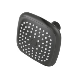 [48421] Regadera cuadrada de ABS 3-3/4' sin brazo, negro, Basic