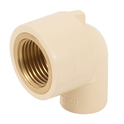 [48909] Codo 90° de CPVC con inserto laton 1/2', Foset