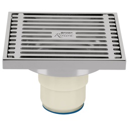 [49427] Resumidero cuadrado de laton 4' x 4', Foset