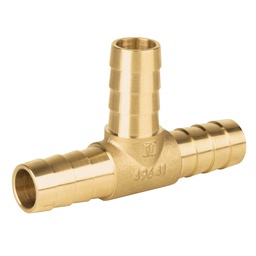 [49641] Tee insercion macho laton 1/2' para poliducto negro, Foset