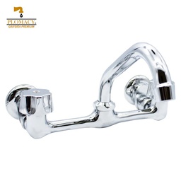 [PM9P] Mezcladora Fregadero de Pared 100% Laton cierre de Compresion Plomacy (PM9P)