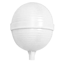 [9724] Flotador Plastico 4"  "Blanco"  Sin Varilla  (9724)