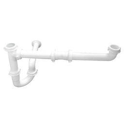 [2244] Salida Doble Tarja Lateral Con Cespol- "P" (2244)