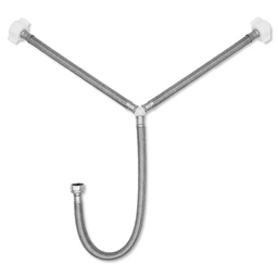 [3584] FamaFlex Poliacero Para Agua Potable TEE 1/2" FIP x 1/2" AM x 1/2" AM x 55cm.-22"  (3584)