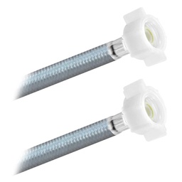 [3882] FamaFlex Poliacero Para Agua Potable 1/2" AM x 1/2" AM x 50cm.-20" (3882)